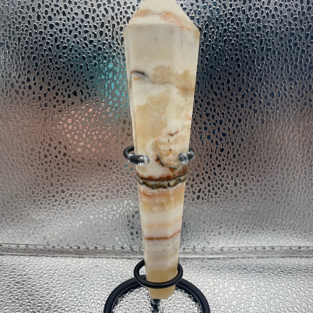 Porkstone Crystal Wand with Stand
